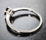 Изящное серебряное кольцо с альмандином гранатом Серебро 925