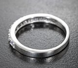 Изящное серебряное кольцо с танзанитами Серебро 925