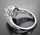 Ажурное серебряное кольцо с аметистом