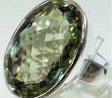 Кольцо с зеленым аметистом Серебро 925