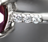 Чудесное серебряное кольцо с корундом