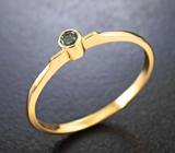 Золотое кольцо с чистейшим уральским александритом 0,08 карата