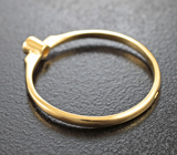 Золотое кольцо с чистейшим уральским александритом 0,08 карата