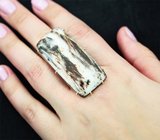 Массивное золотое кольцо с редким астрофиллитом с уникальными золотистыми включениями 79,55 карата