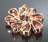 Кулон с гранатами со сменой цвета 7,24 карата