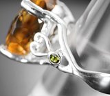 Серебряное кольцо с цитрином 9,6 карата