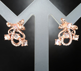 Изысканные серебряные серьги с лунным камнем