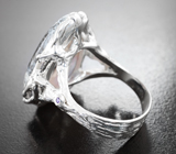 Серебряное кольцо с моховым агатом 16,79 карата Серебро 925