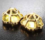 Пуговицы с цитринами авторской огранки 8,25 карата