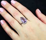 Превосходное серебряное кольцо с аметистом