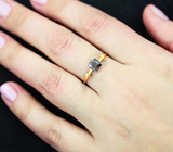 Золотое кольцо с гранатом авторской огранки со сменой цвета 1,15 карата