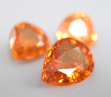 Набор из 3 спессартинов 3,86 карата