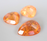 Набор из 3 спессартинов 3,86 карата