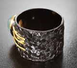 Серебряное кольцо с кристаллическим эфиопским опалом 1,3 карата