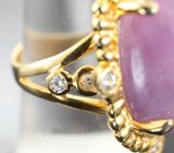Серебряное кольцо с очень крупным рубином 35,28 карата