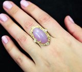 Серебряное кольцо с очень крупным рубином 35,28 карата