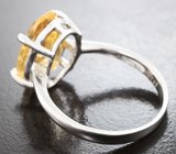 Стильное серебряное кольцо с цитрином