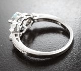 Прелестное серебряное кольцо с голубым топазом