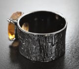 Серебряное кольцо с цитрином 6,27 карата