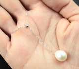 Серебряное колье с жемчугом