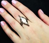 Серебряное кольцо с перламутровой раковиной