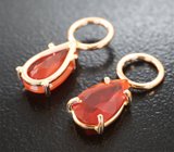 Подвесы для серег с ограненными мексиканскими опалами 1,44 карата