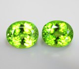 Подвесы для серег с перидотами 11,2 карата