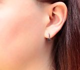 Изящные серебряные серьги с дымчатым кварцем