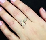 Чудесное серебряное кольцо с ограненными эфиопскими опалами