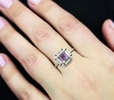 Стильное серебряное кольцо с аметистом