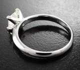 Серебряное кольцо с муассанитом топовой огранки 0,93 карата