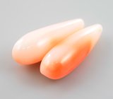 Пара solid кораллов 4,79 карата