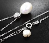 Серебряное колье с жемчугом Серебро 925