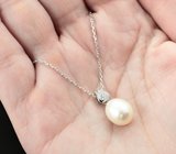 Серебряное колье с жемчугом