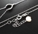 Серебряное колье с жемчугом Серебро 925