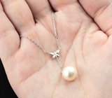 Серебряное колье с жемчугом Серебро 925