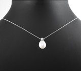 Серебряное колье с жемчугом Серебро 925