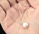 Серебряное колье с жемчугом Серебро 925