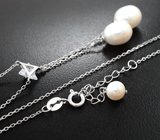 Серебряное колье с жемчугом Серебро 925