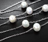Серебряное колье с жемчугом Серебро 925