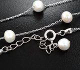 Серебряное колье с жемчугом Серебро 925