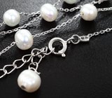 Серебряное колье с жемчугом