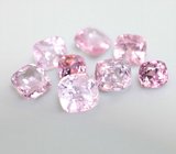 Крупный набор из 8 розовых шпинелей 9,86 карата