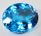 Крупный! Чистейший Swiss Blue топаз 60,53 карата 