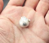 Крупная серебристая морская жемчужина барокко 21,61 карата! Натуральный цвет