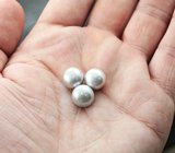 Крупный набор из 3 серебристых морских жемчужин 26,35 карата! Натуральный цвет