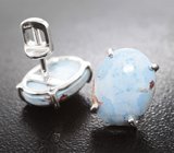 Пусеты с иранской бирюзой 6,11 карата Серебро 925