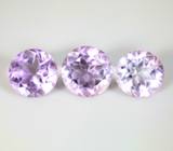 Набор из 3 аметистов высокой чистоты 16,9 карата