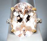 Комплект с морганитами 22,24 карата и лейкосапфирами