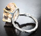 Комплект с морганитами 22,24 карата и лейкосапфирами